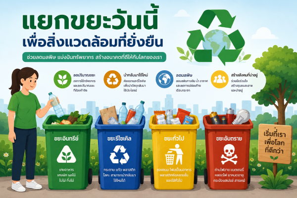 การแยกขยะและความสำคัญของการจัดการขยะ