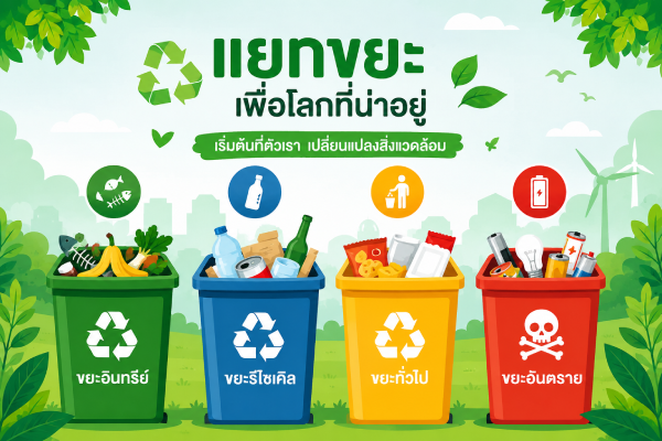 การคัดแยกขยะในครัวเรือน จุดเริ่มต้นของการจัดการสิ่งแวดล้อมอย่างยั่งยืน